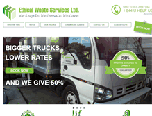 Tablet Screenshot of ethicalwasteservices.com
